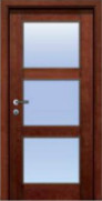 CPL laminált üveges ajtó. Modell: P03