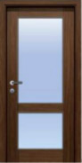 CPL laminált üveges ajtó. Modell: P06
